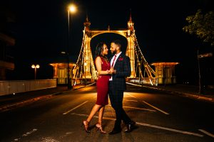 Battersea Park & Albert Bridge: Faran & Chad Engagement Shoot